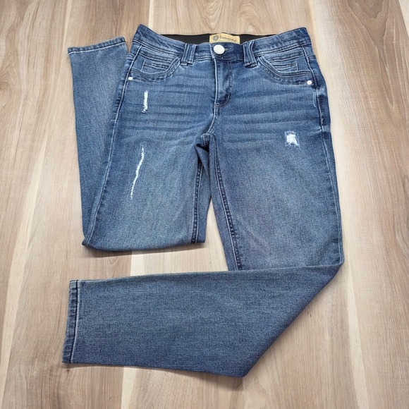 Democracy Denim - Democracy Absolution Skinny Jeans Distressed Stretch Denim Size 4 Blue Womens